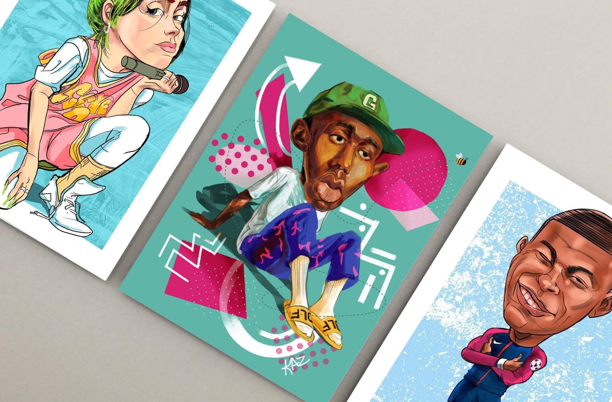 Art Prints - Celebrity Series ( 11" x 14" - 18" x 24")